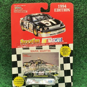 Nascar Mark Martin #60 Racing Champions 1994 1:64 Diecast Car with Display Stand NOS NEW