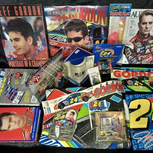 NASCAR Jeff Gordon #24 Merchandise Collectibles Lot Bundle Vintage 90s/Y2K, New Condition