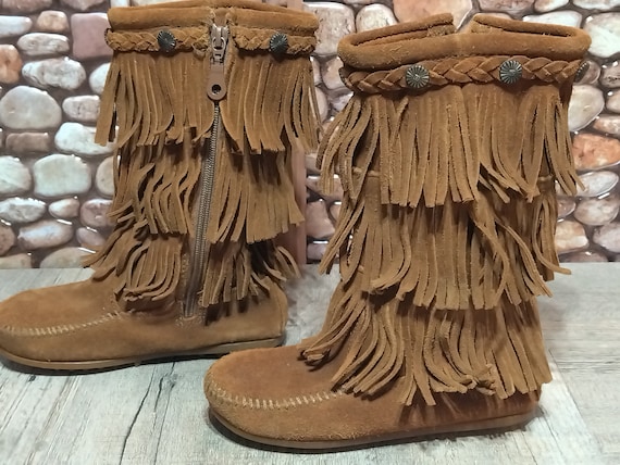 Girls brown boots size cheap 13