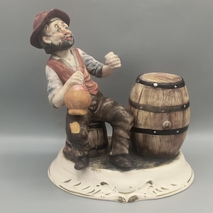 Capodimonte Man With Dog - Etsy