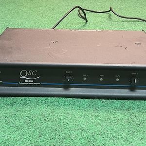 Professional Stereo Amplifier QSC MX 700 2-Channel Power, Stack Rack Mountable 225 Watts Per Channel