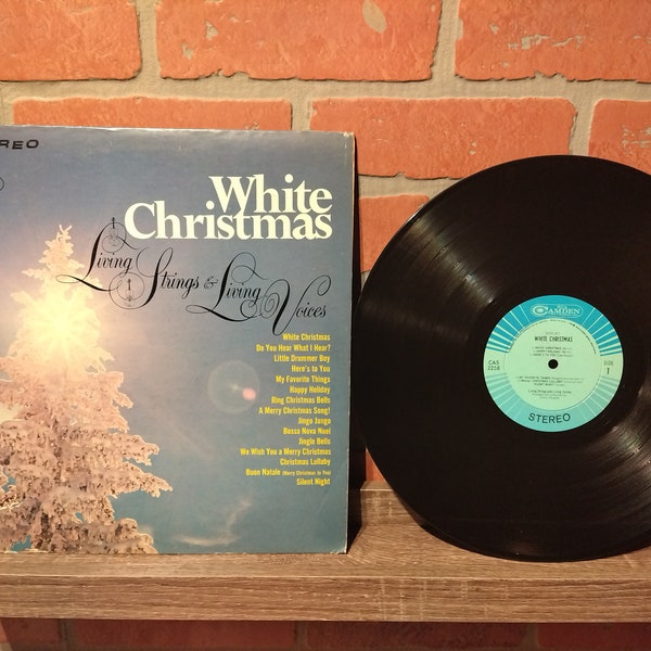 White Christmas Living Strings & Living Voices Record Album LP Vinyl 33rpm RCA 1968 USA print first pressing Excellent overall condition