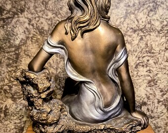 Vintage Sculpture by Alice Heath Titled Memories Bronze Lady Legs