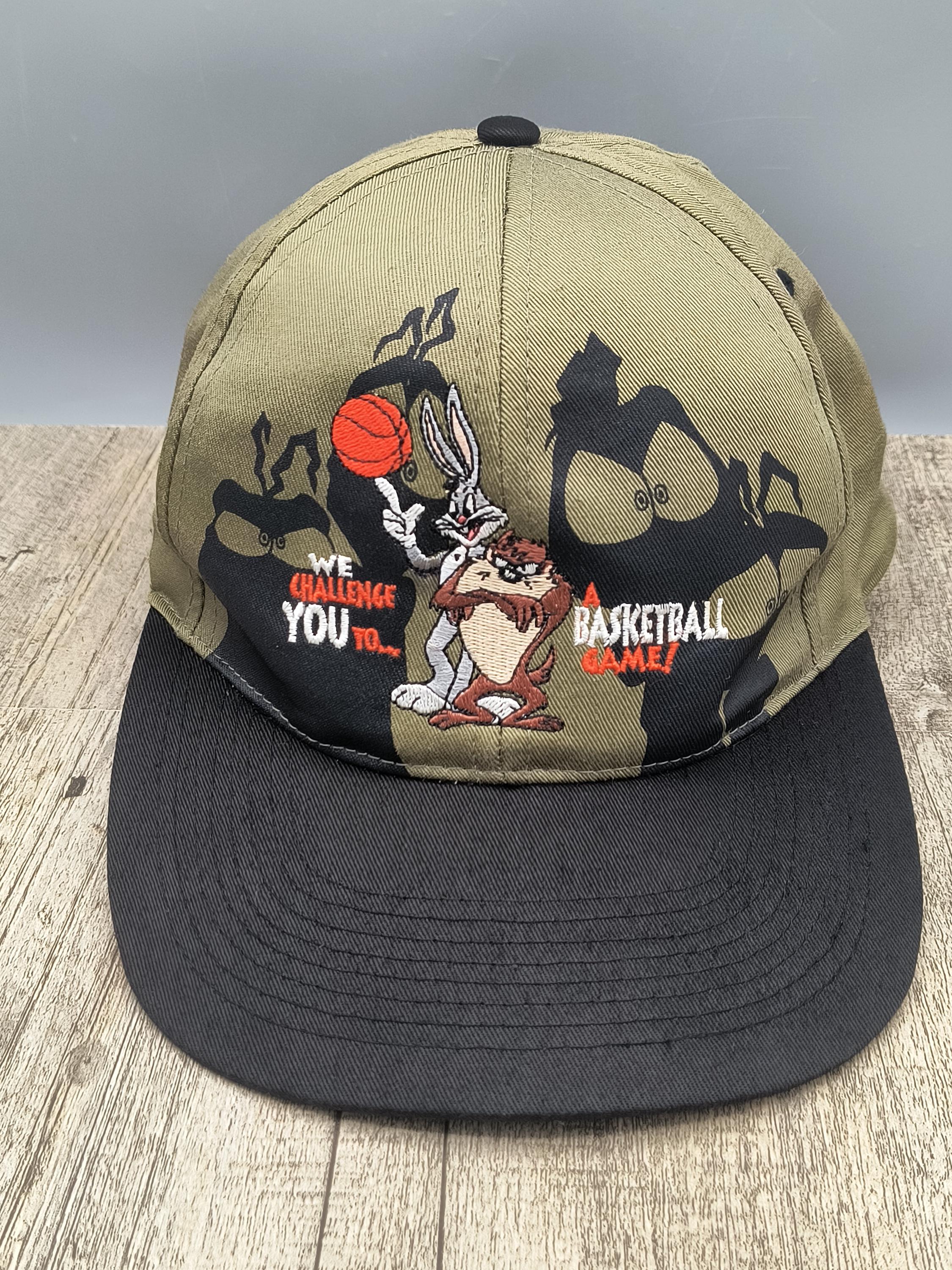 Vintage Space Jam Embroidered Hat 1996 Taz Bugs Bunny We Challenge