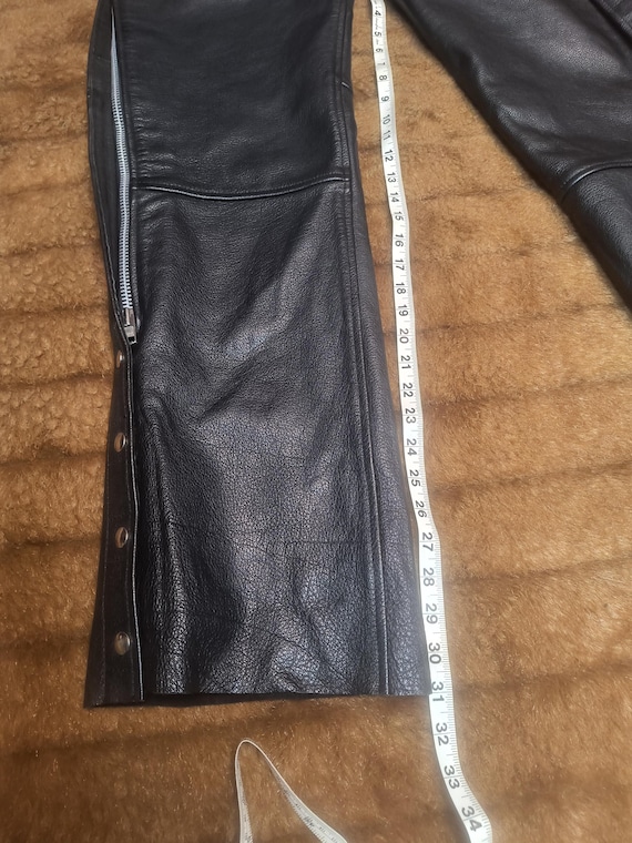 Vintage 1990s MOB Leather Motorcycle Chaps Classic X4 Collection