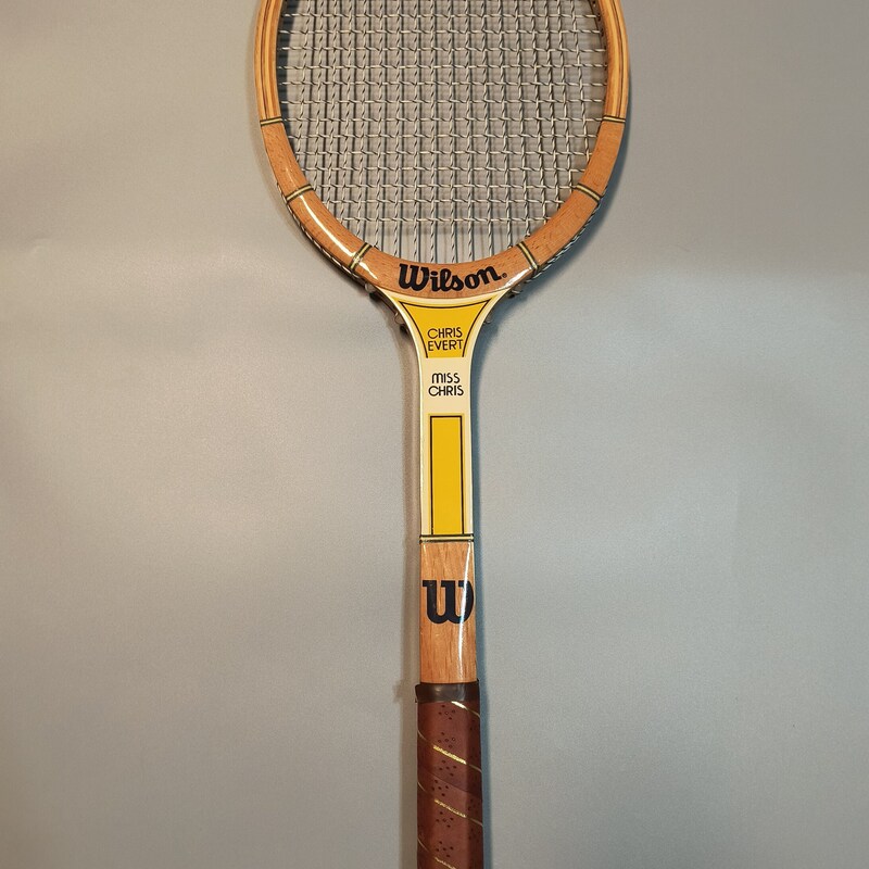 Raquette de tennis en bois Wilson vintage, modèle Chris Evert