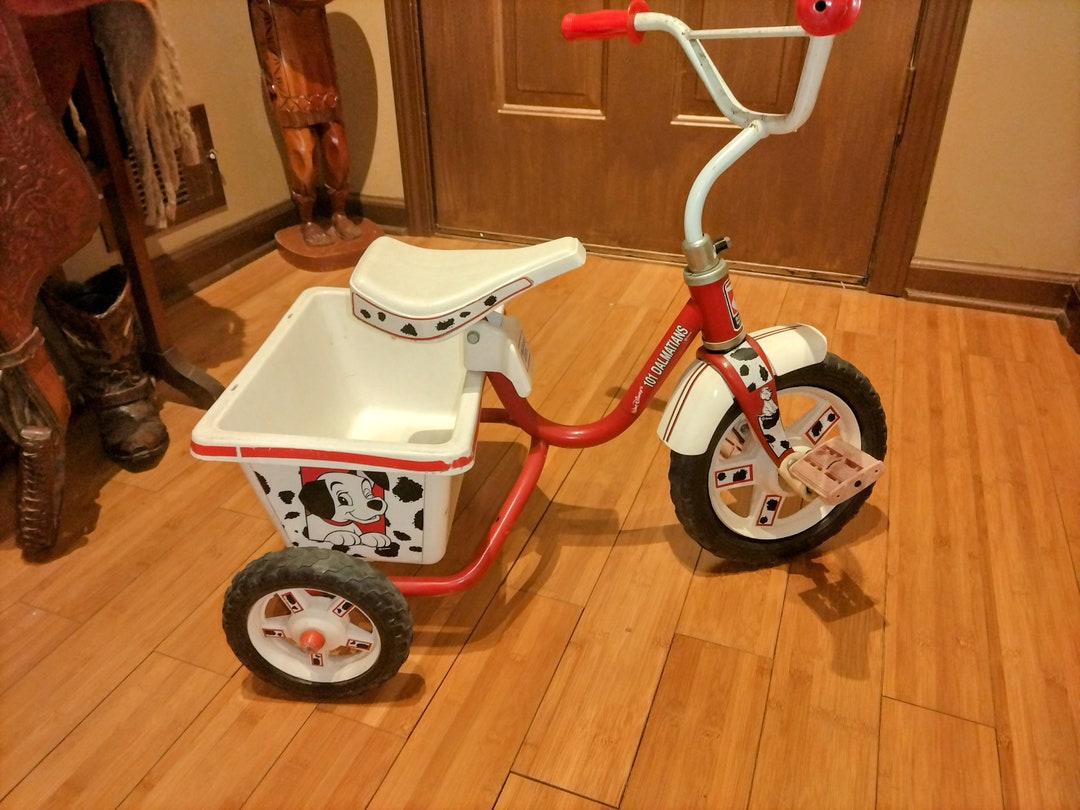 RARE 1990's Roadmaster Tricycle Disney 101 Dalmatians With Dump Bucket