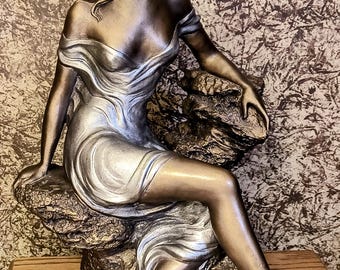 Vintage Sculpture by Alice Heath Titled Memories Bronze Lady Legs