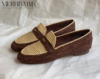 Rafia zapatos para hombre, oxford zapatos hombre, rafia zapatos, Raffia Mocassin, rafia oxfords, auténticos zapatos hombre, rafia mulas, raphia Mocassin