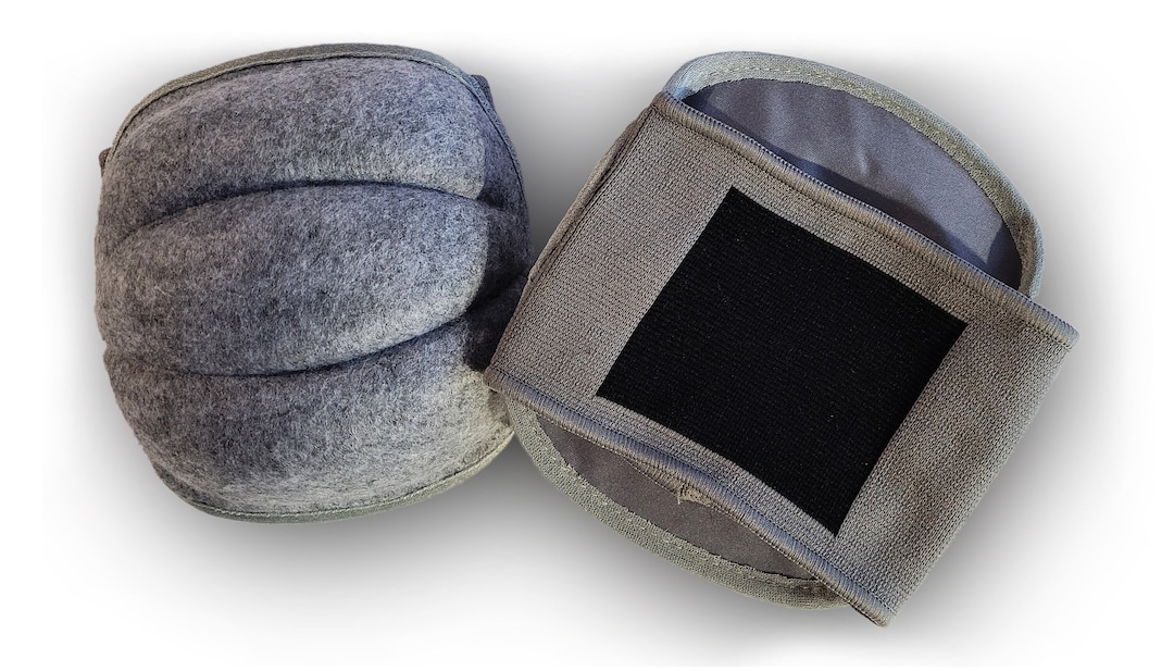 Ghostbusters Elbow Pads Black Square Patch Grey Elbow Pads, Gray Elbow