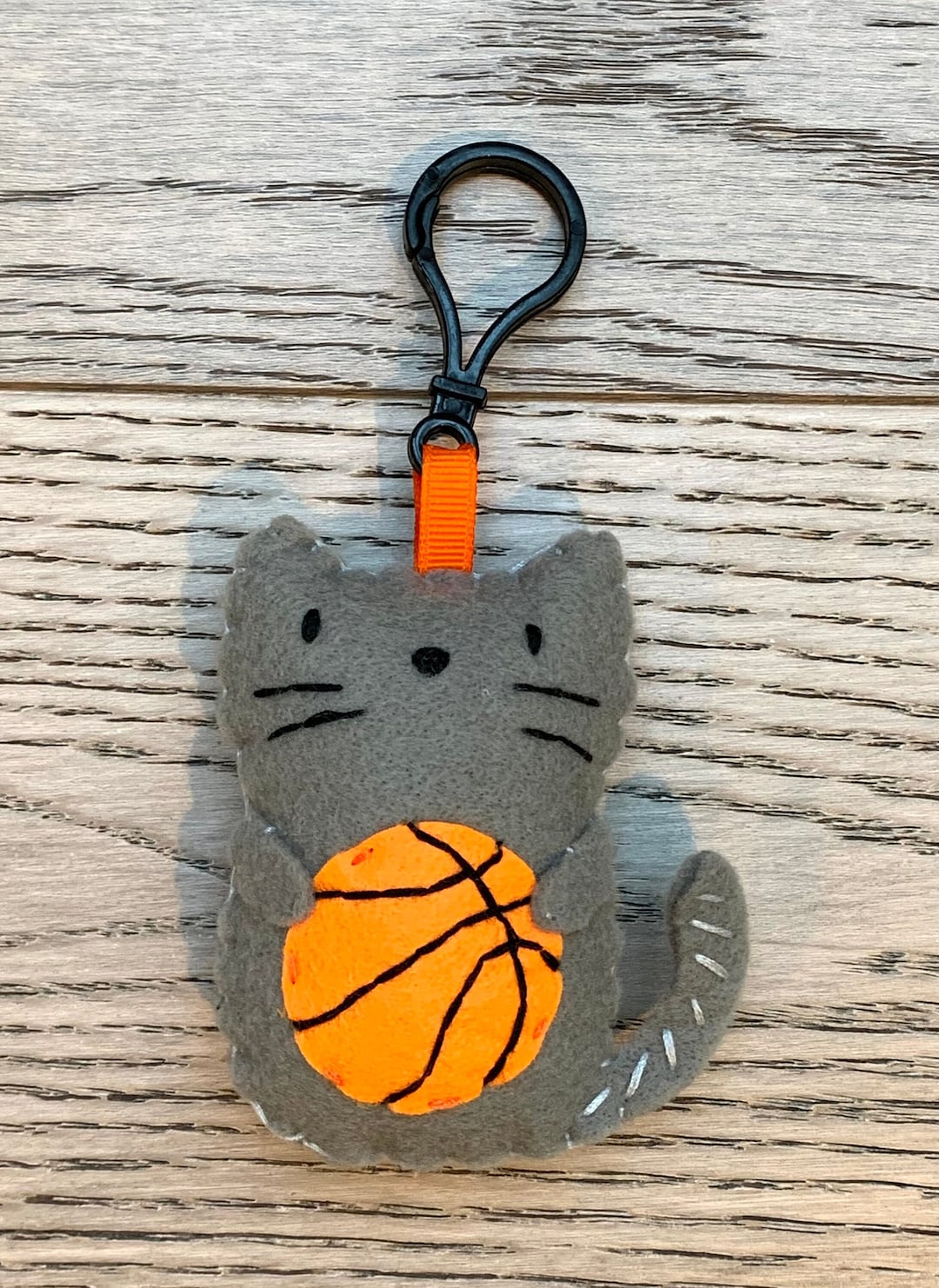 Basketball Cat Felt Cat Ornament Cute Kitty Cat Etsy