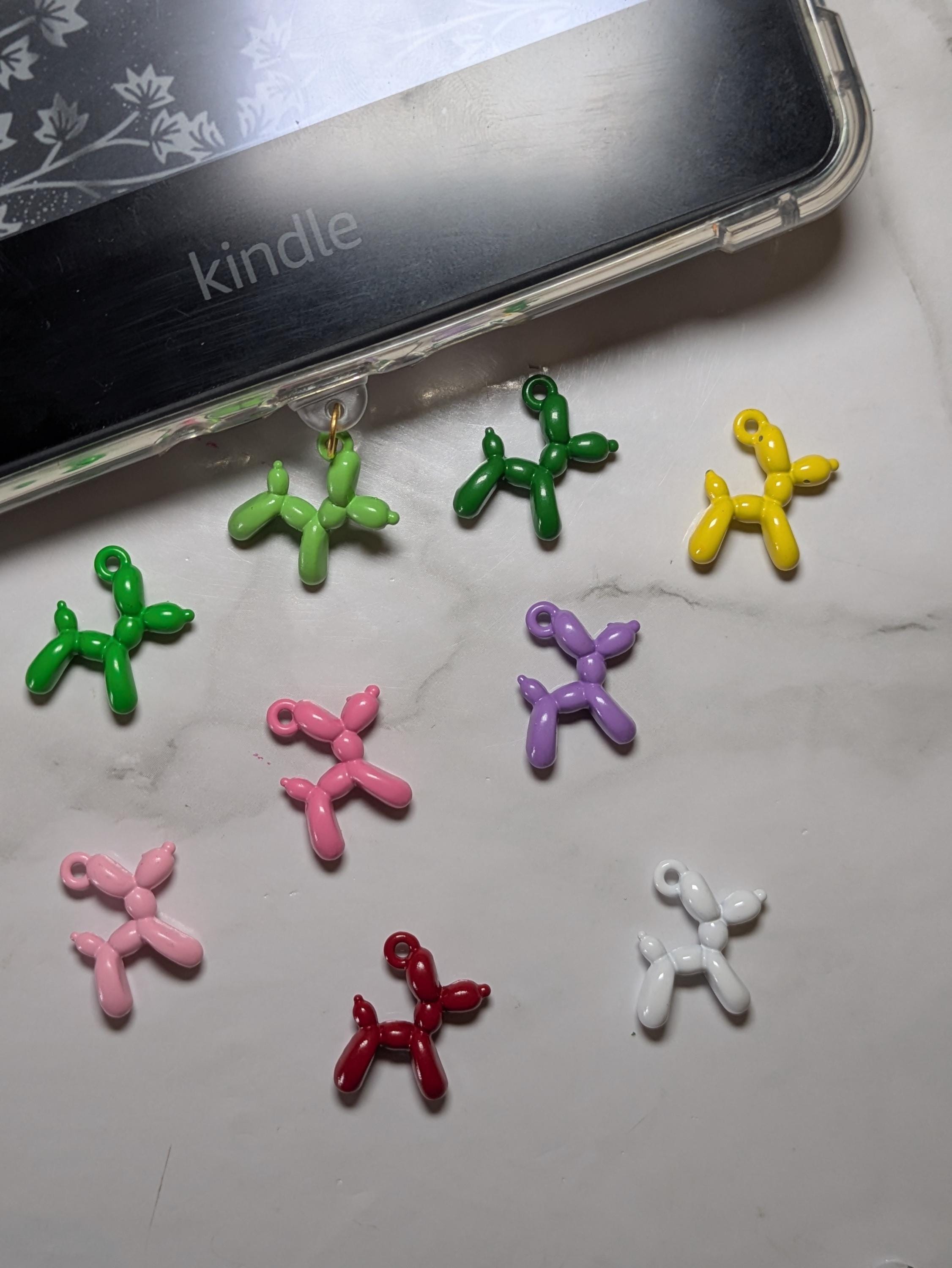 Balloon Animal Charm. Balloon Animal Kindle Charm. Dust Plug Charms. Bookish Accessories.
