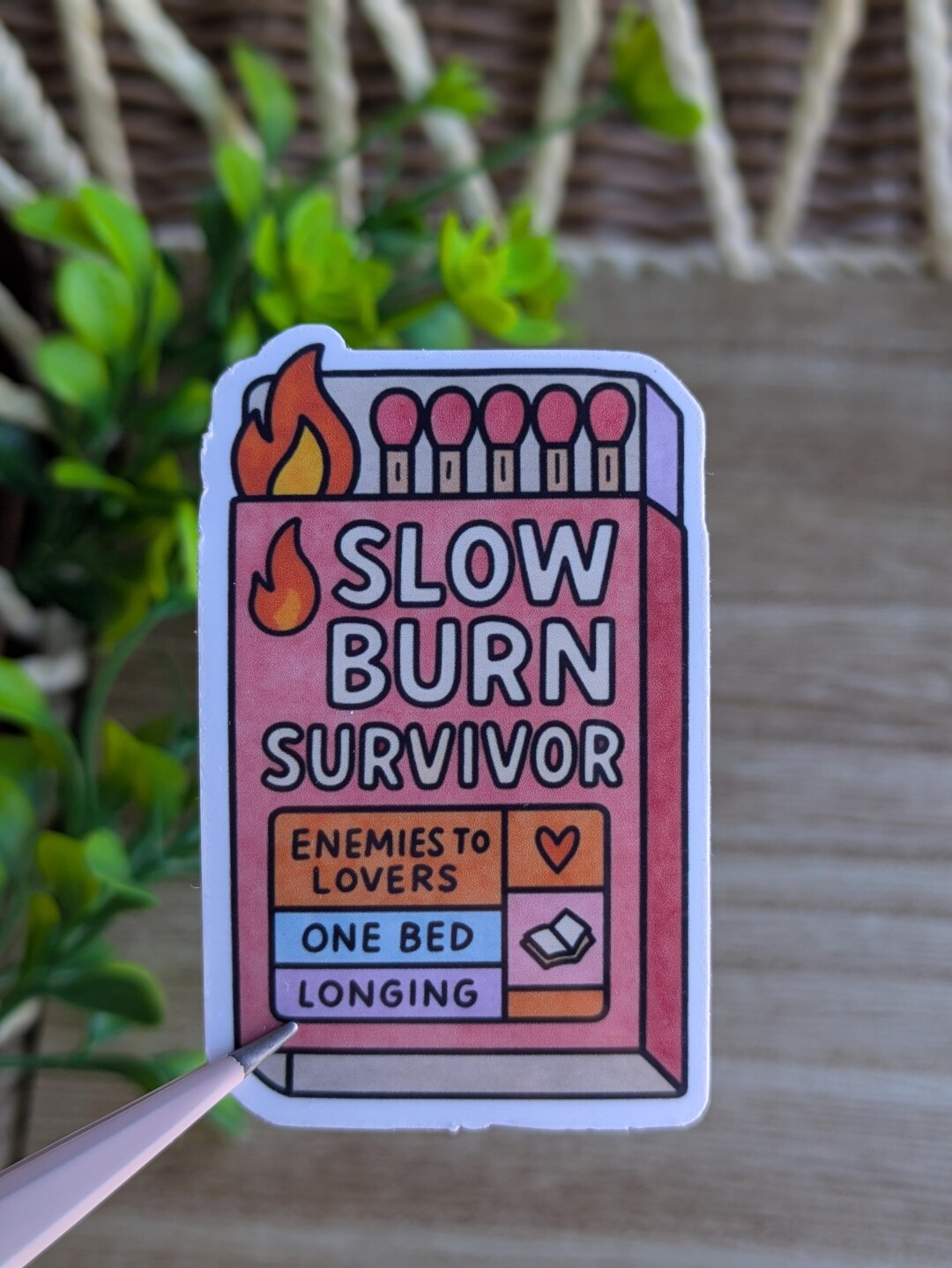 Slow Burn Sticker. Bookish Sticker. Funny Stickers. - Etsy