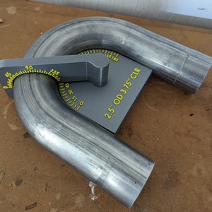U Bend Fabrication Tool - Angle Finder and Degree Marking