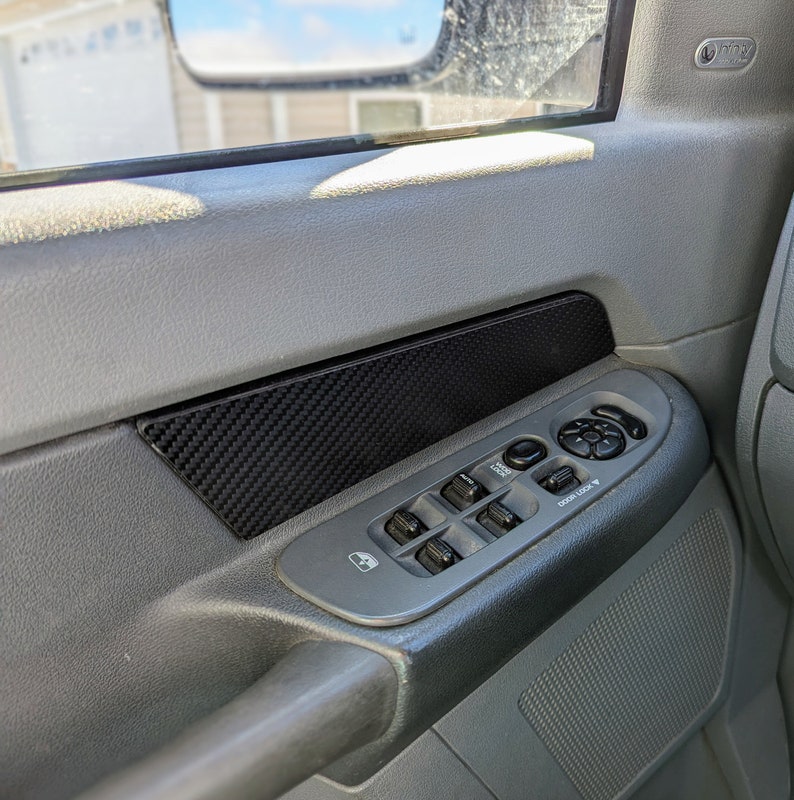 Late 3rd Gen Dodge Ram Carbon Fiber Door Panel Inserts fits Etsy