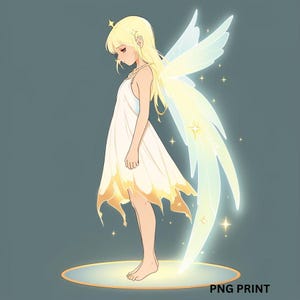 Clip Art, Downloadable, Fairy Print, PNG Fairy Print, Fairies, Fairy Art