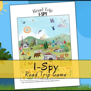 Road Trip I Spy for Kids ~ Kids I Spy Travel Activities ~ Road Trip pdf Game for Kids