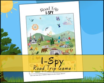 Road Trip I Spy for Kids ~ Kids I Spy Travel Activities ~ Road Trip pdf Game for Kids