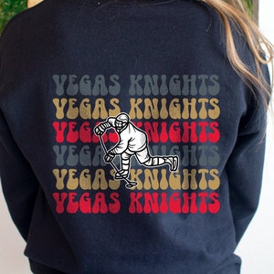 Vegas Golden Knights Sweatshirt vegas Hockey women s Hockey T shirt VGK Sweater golden Knights Tshirt cute Hockey Sweatergift for Mom Etsy