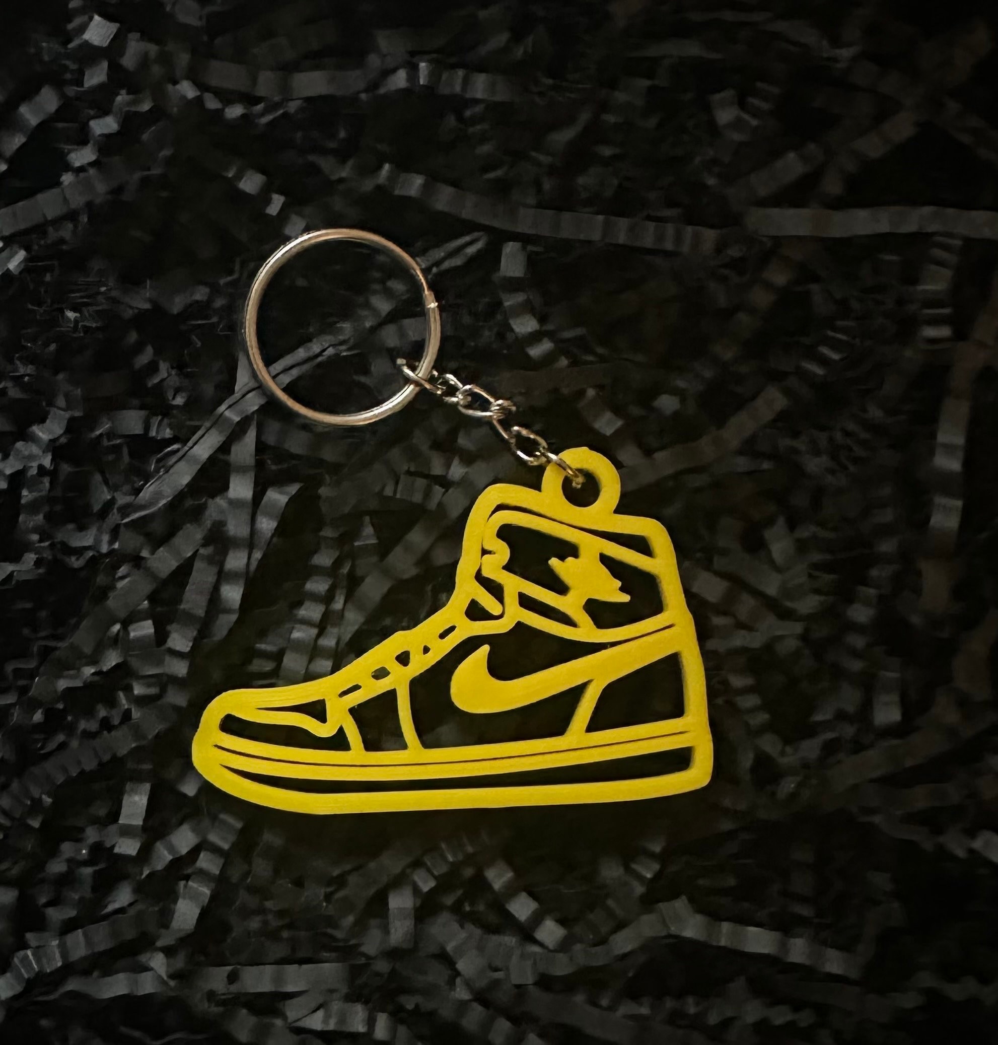 gold jordan keychain