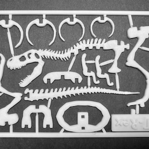Scheda kit modello T-rex stampata in 3D