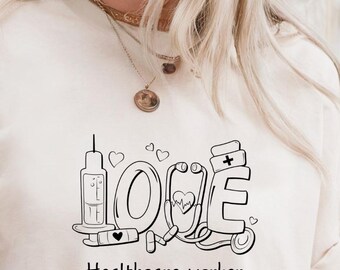 Gezondheidszorg held T-shirt meelevend Medisch professionele waardering cadeau uniseks werkkleding top