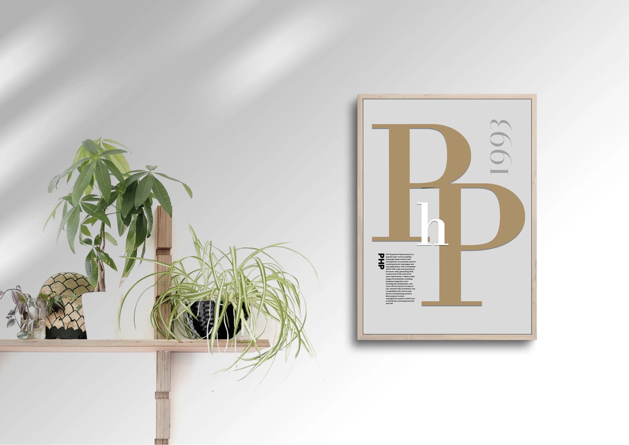 Php Lang Poster, Minimalist Programming Poster, Coding Digital Prints ...