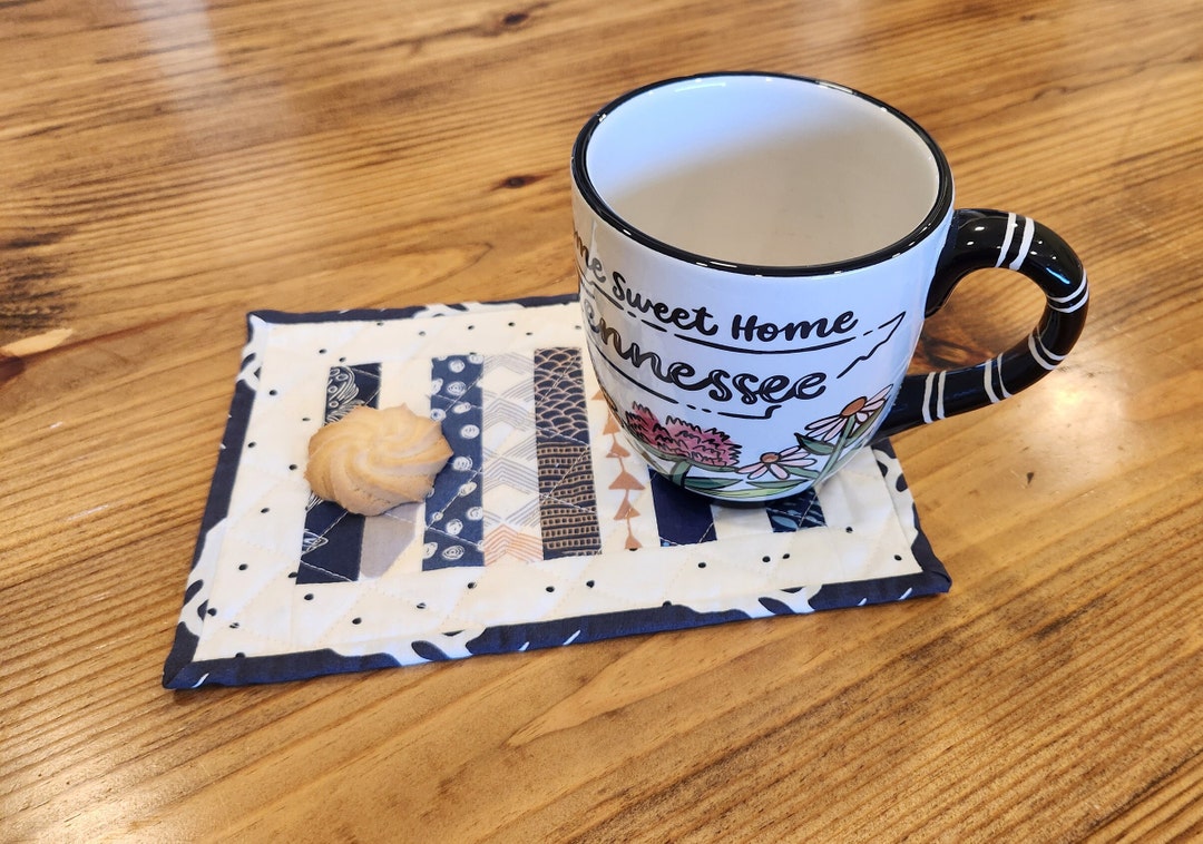 Snacks Rug Medium Mug Rug - Perfect for a Drink and a Snack! - Etsy