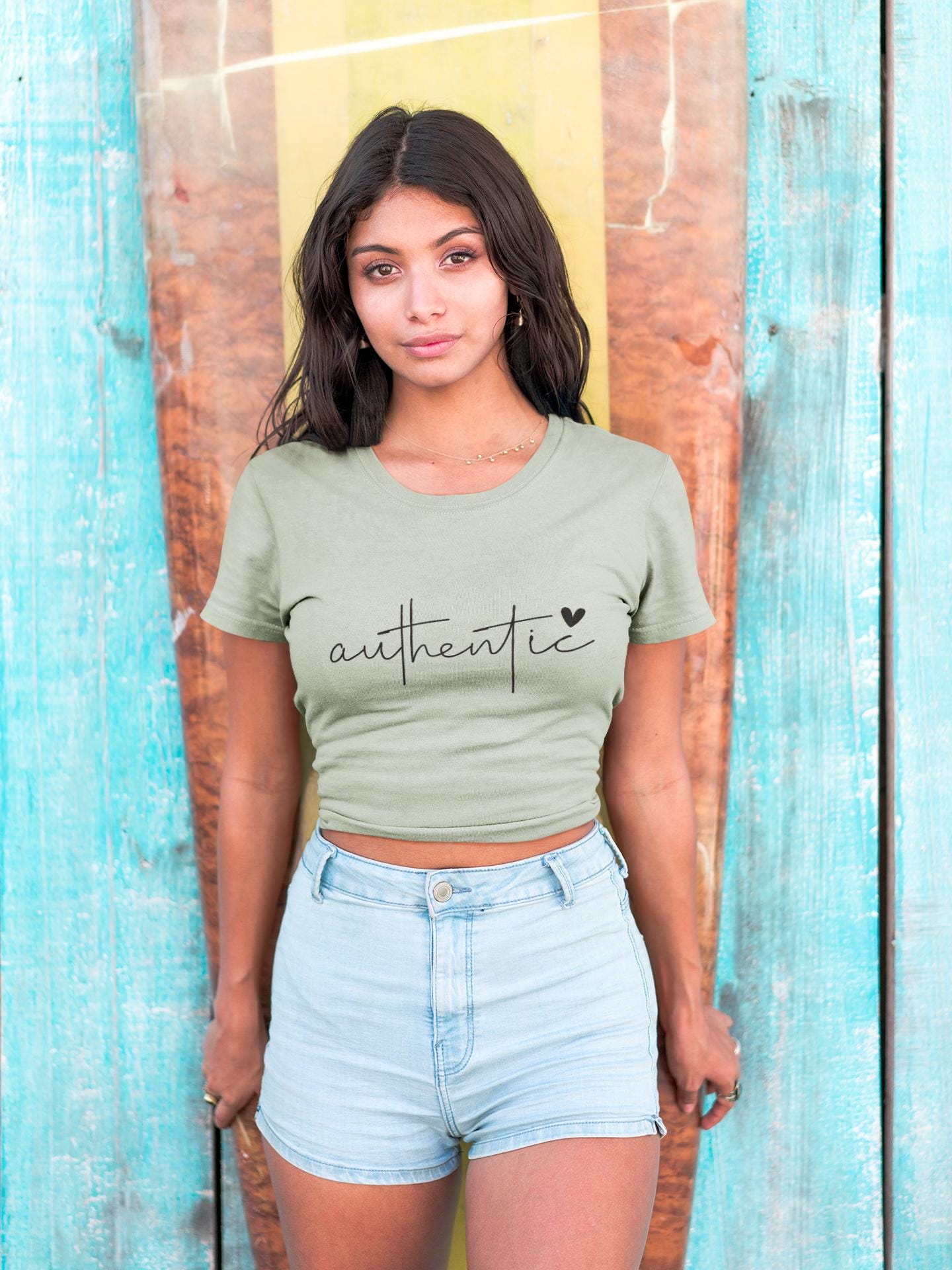 Authentic Vibe Comfort colors Garment-Dyed T-shirt, Casual Wear, Gift for Friends, Inspirational Tee, Everyday Statement Shirt, Self love