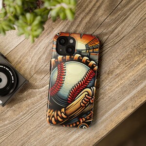 Robuste Telefonhüllen mit Baseball-Thema - Perfekt für Sportfans, Geschenk für Baseball-Liebhaber, benutzerdefinierte Hüllen zum Schutz, Geschenk für Vater und Sohn