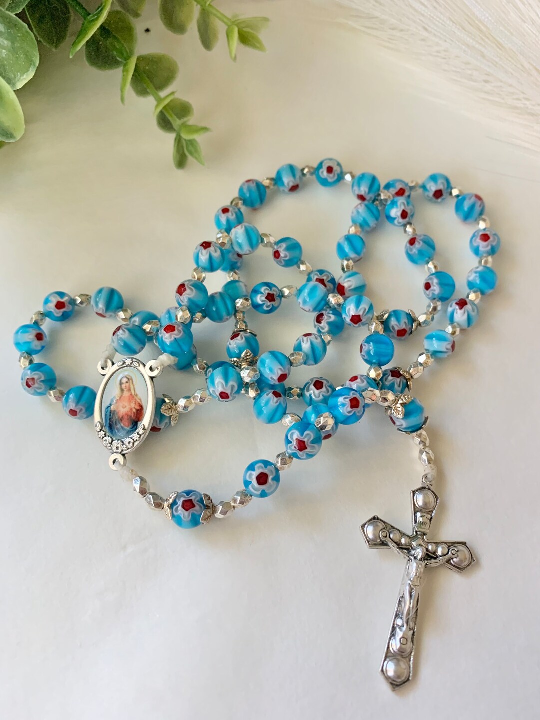 Immaculate Heart of Mary Handmade Rosary Heirloom Edition - Etsy