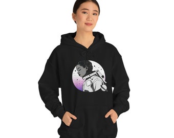 Astronaut Unisex Heavy Blend Hooded Sweatshirt, Space Hoodie, Planet Shirt, Science Gift, Astronomy Pullover, Artistic Space Lover Gifts