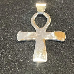 Egyptian ankh in solid sterling silver as a pendant