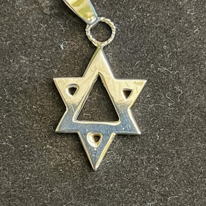 Star of David in Sterling silver as a pendant
