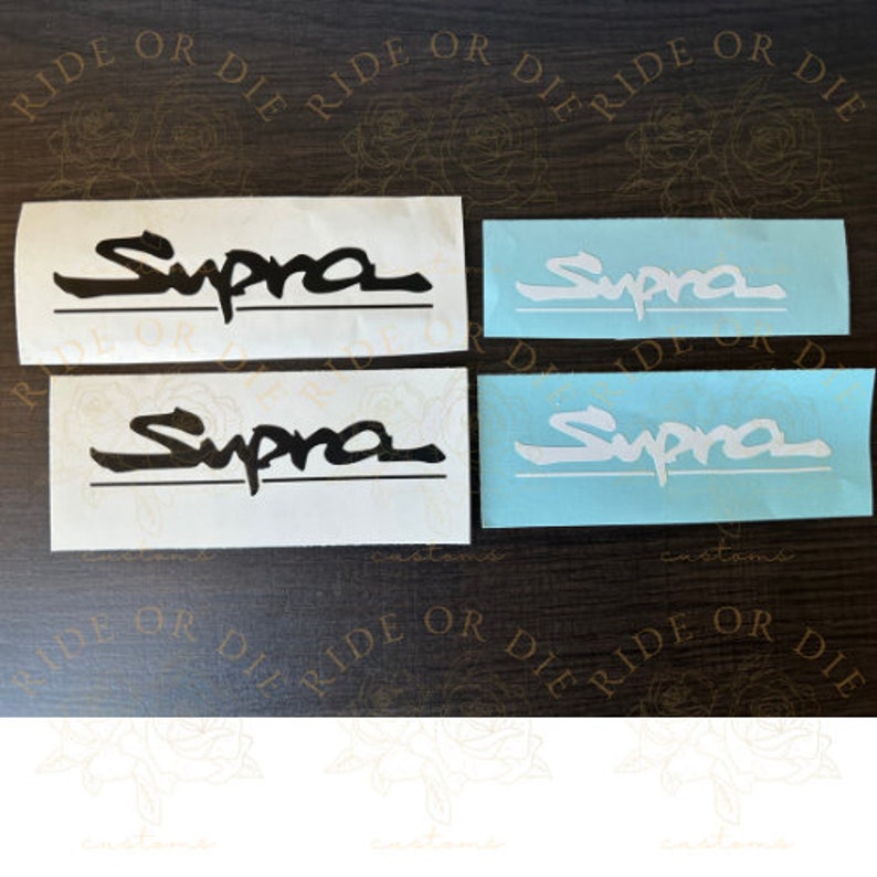 Supra Brake Caliper Vinyl Decal Sticker Set of 2 Multi Sizes Multi