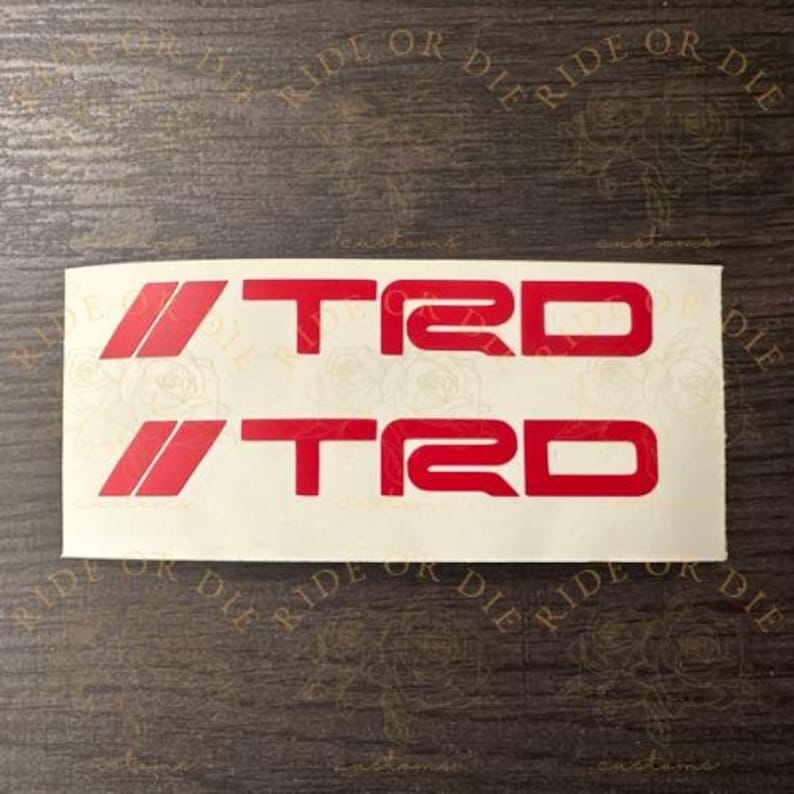 TRD Brake Caliper Vinyl Decal Sticker 1 Set of 2 Multi Colors - Etsy