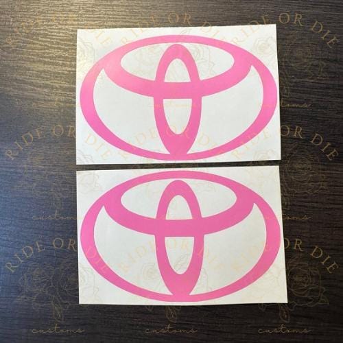 Toyota Engineer Sticker TOYOTA Vinyl Decal Sticker Set of 2 - Multiple Colors - Etsy