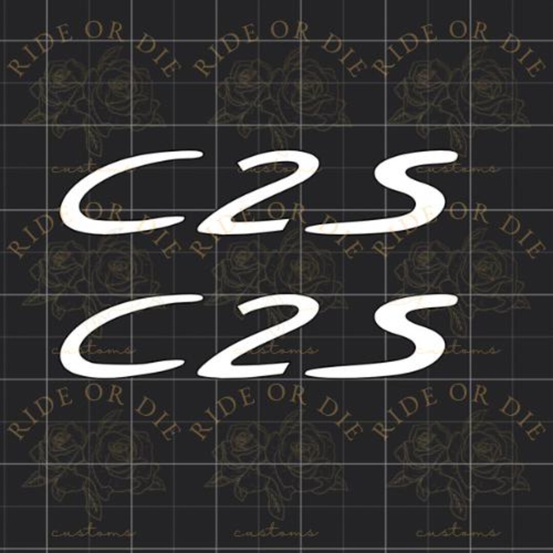 C2S Decal Vinyl Decal Sticker - Set of 2 - Multi Sizes Multi Colors ...