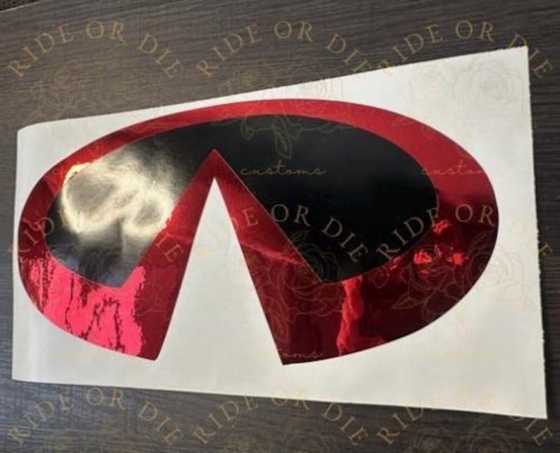 Infinit Sticker Infiniti LAYERED With Chrome Vinyl Decal Sticker - Etsy