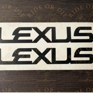 Lexus LS430 Brake Caliper Vinyl Decal Sticker - Set of 2 - 4.5w x 0.75h - Multi Colors