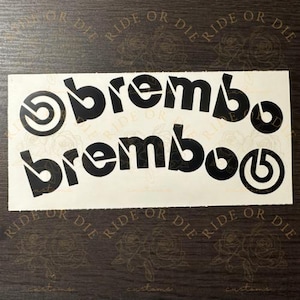 Sticker Brembo Window Brembo Curved Brake Caliper Vinyl Decal Sticker Set of 2 - Multi Sizes ...