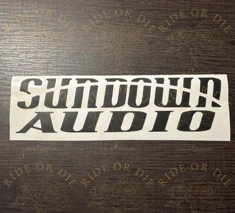 Custom Audio Vinyl Decal Sticker - Multi Sizes - Multi Colors - Etsy