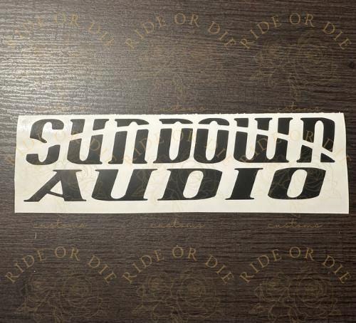 Custom Audio Vinyl Decal Sticker - Multi Sizes - Multi Colors - Etsy