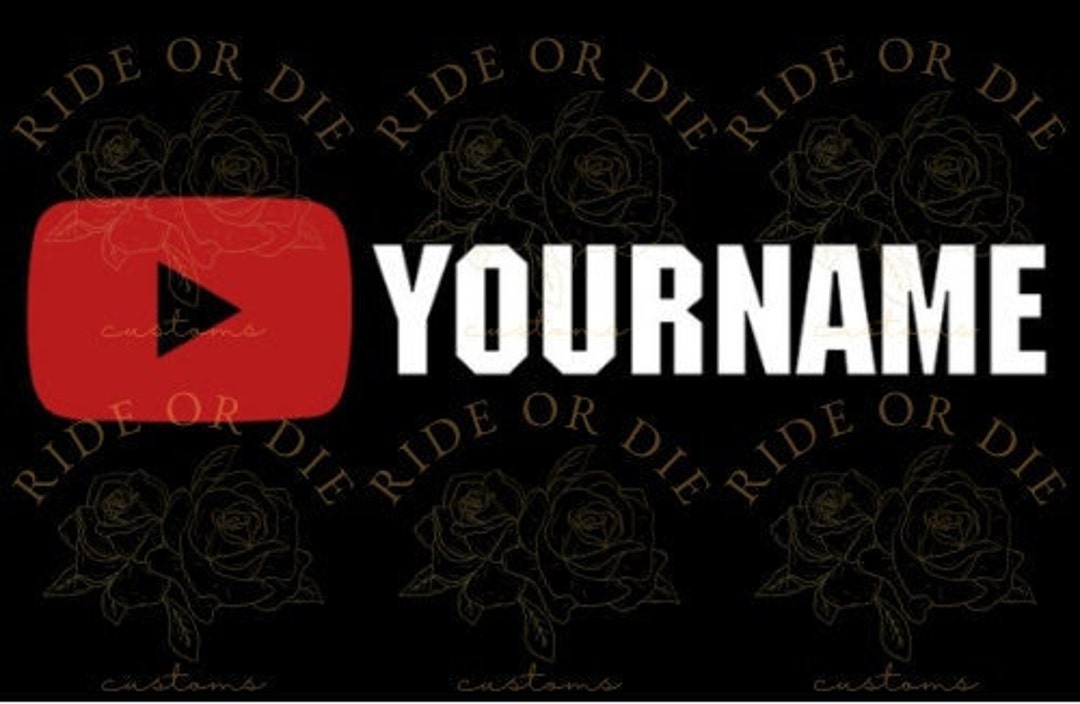 Youtube Custom Personalized Vinyl Decal Sticker - Multiple Sizes ...