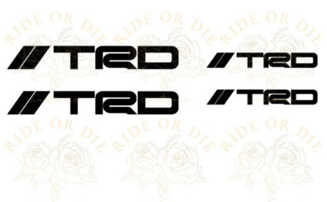 TRD for Supra Brake Caliper Vinyl Decal Sticker Set of 4 front & Rear