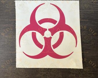 Biohazard Vinyl Decal Sticker - Multiple Sizes Colors