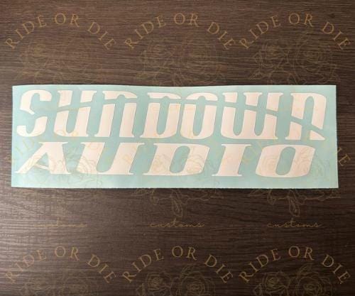Custom Audio Vinyl Decal Sticker - Multi Sizes - Multi Colors - Etsy
