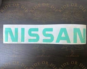 Nissan Large Vinyl Decal Sticker - 1 decal - Multi Colors