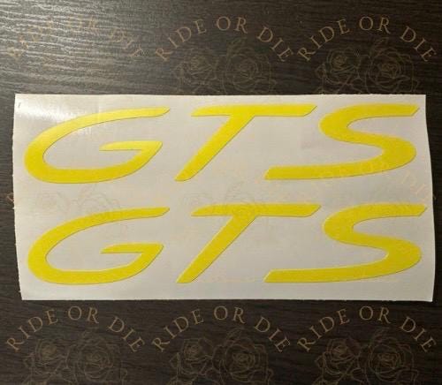 GTS Door Decal Vinyl Decal Sticker - Set of 2 - Multi Sizes Multi ...