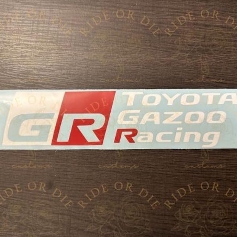 Gazoo Racing Graphics Toyota Gazoo Racing Decals - Etsy